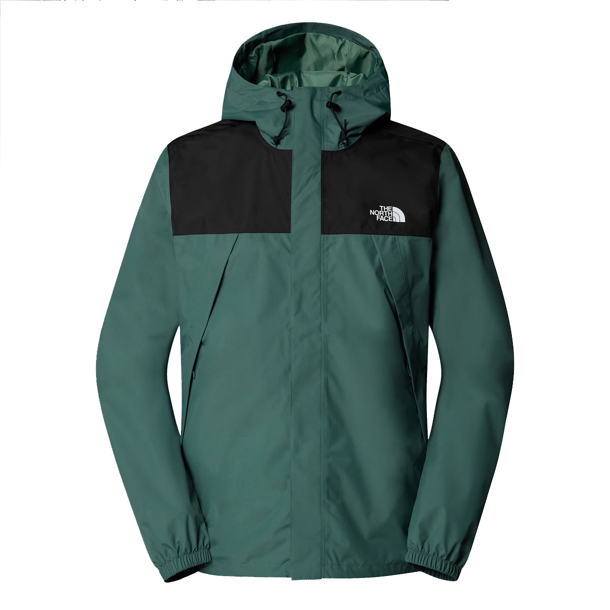 The North Face - Antora Duck Green TNF Black Jacket with hood - NF0A7QEY - DUCK/GREEN/TNF/BLACK