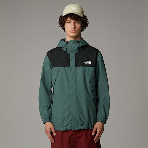 The North Face - Antora Duck Green TNF Black Jacket with hood - NF0A7QEY - DUCK/GREEN/TNF/BLACK
