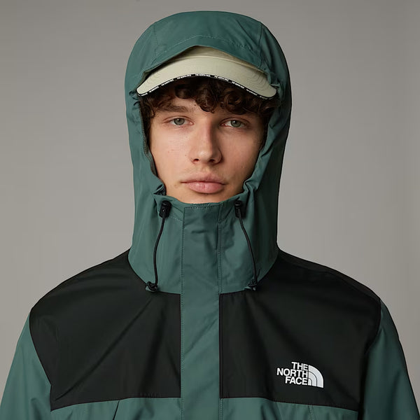 The North Face - Antora Duck Green TNF Black Jacket with hood - NF0A7QEY - DUCK/GREEN/TNF/BLACK