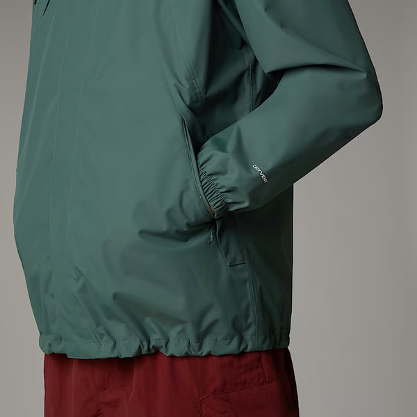 The North Face - Antora Duck Green TNF Black Jacket with hood - NF0A7QEY - DUCK/GREEN/TNF/BLACK
