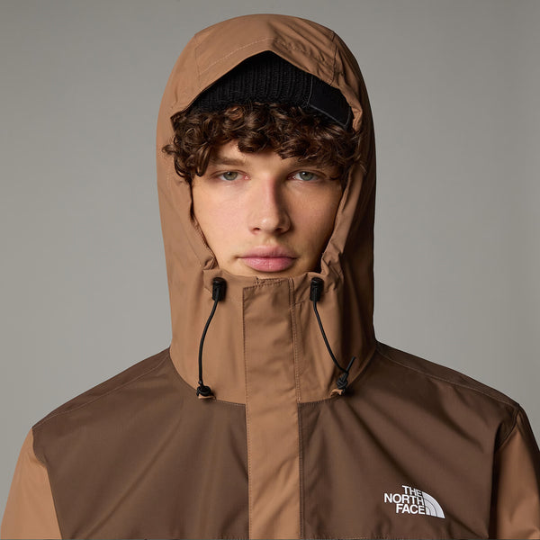 The North Face - Antora Latte Smokey Brown Jacket with hood - NF0A7QEY - LATTE-SMOKEY/BROWN
