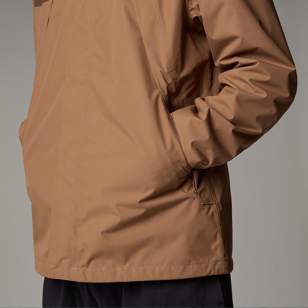 The North Face - Antora Latte Smokey Brown Jacket with hood - NF0A7QEY - LATTE-SMOKEY/BROWN