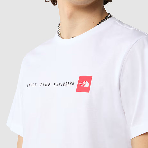 The North Face - Never Stop Exploring TNF White T-Shirt - NF0A87NS - TNF/WHITE