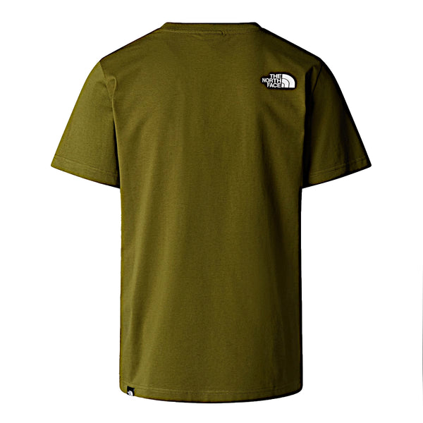 The North Face - Easy Forest Olive TNF White T-Shirt - NF0A8A6C - FOREST/OLIVE/TNF/WHITE