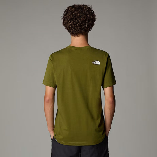The North Face - Easy Forest Olive TNF White T-Shirt - NF0A8A6C - FOREST/OLIVE/TNF/WHITE