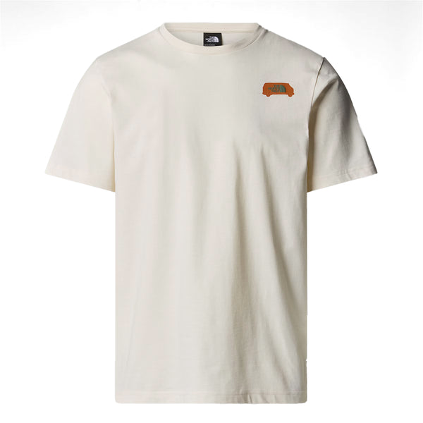 The North Face - Outdoor Graphic White Dune T-Shirt - NF0A8C1Z - WHITE/DUNE