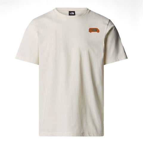 The North Face - Outdoor Graphic White Dune T-Shirt - NF0A8C1Z - WHITE/DUNE