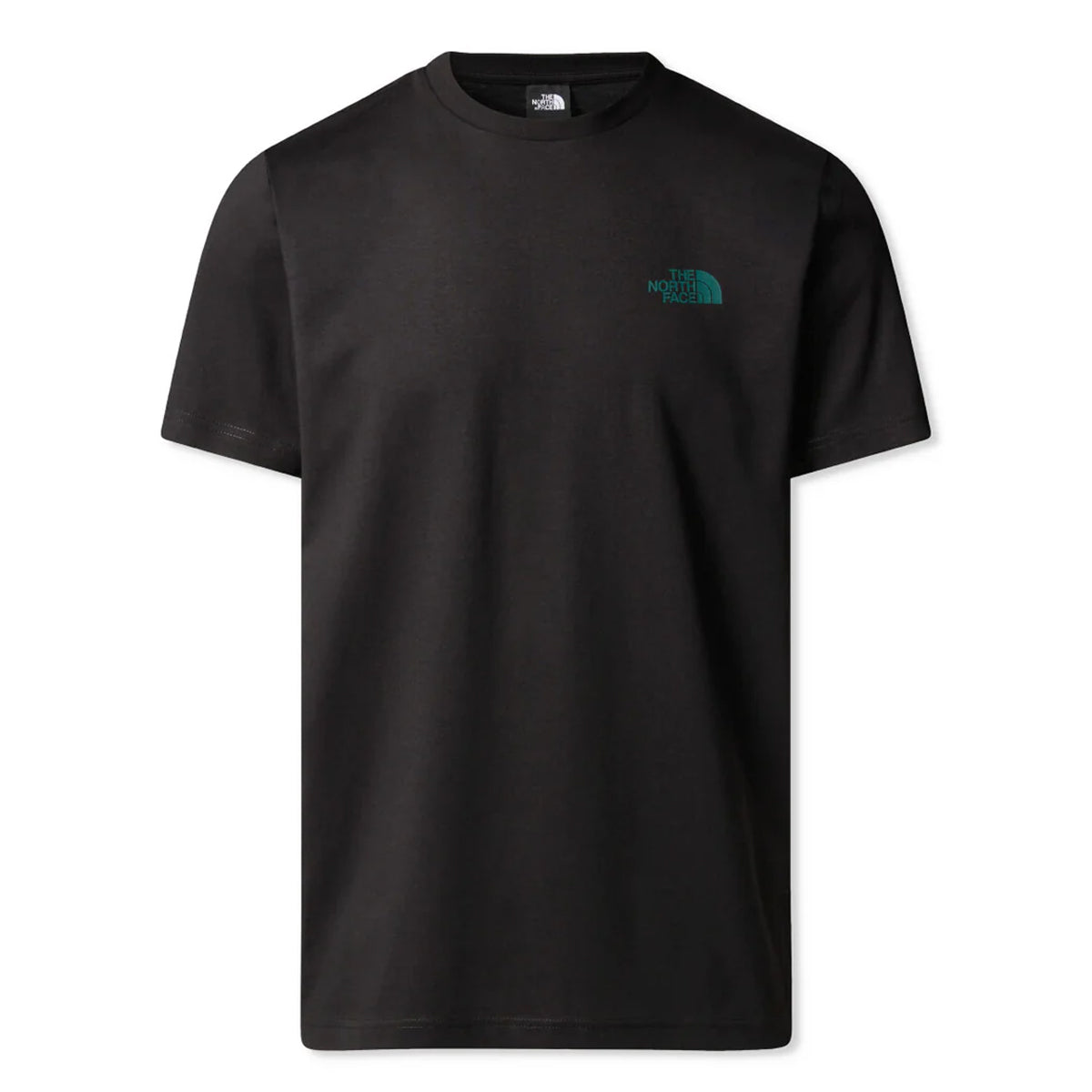 The North Face - NSE Box TNF Black Deep Nori Trail Grid T-Shirt - NF0A8C4U - TNF/BLACK/DEEP/NORI/TRA