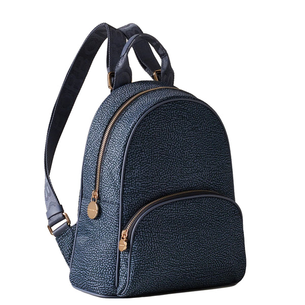 Borbonese - Zaino Medium Denim 934136I15 DENIM | Italystation.com Shop Now at italystation.com