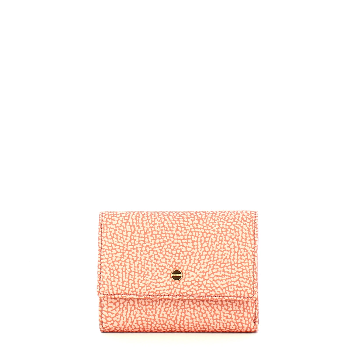 Borbonese - Lipstick Medium Wallet with RFID made of Recycled Nylon - 930161I15 - LIPSTICK