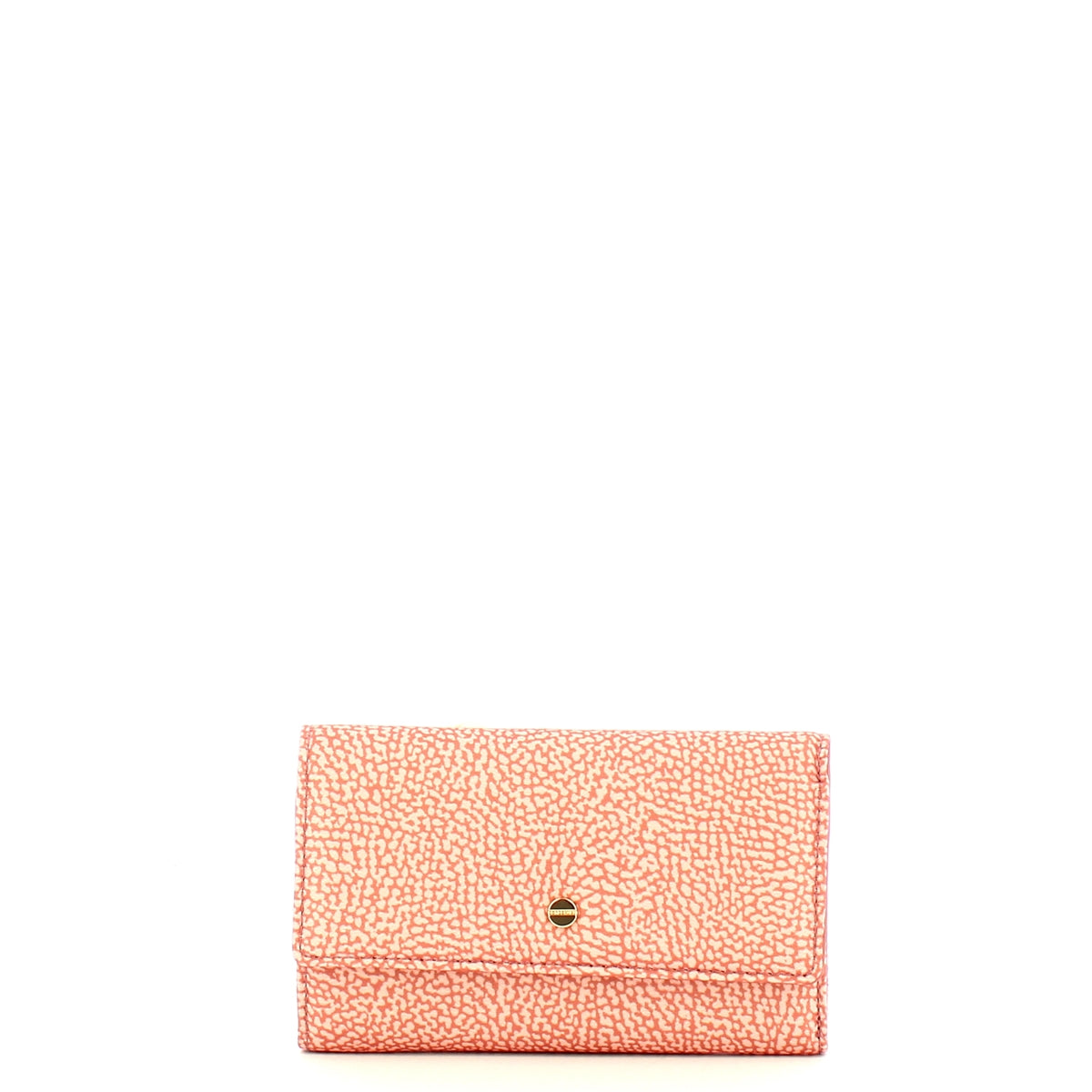 Borbonese - Lipstick Medium Wallet with RFID made of Recycled Nylon - 930115I15 - LIPSTICK