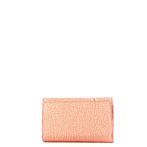Borbonese - Lipstick Medium Wallet with RFID made of Recycled Nylon - 930115I15 - LIPSTICK