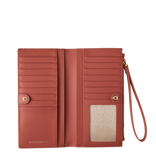 Borbonese - Large Lipstick Wallet - 930162I15 - LIPSTICK