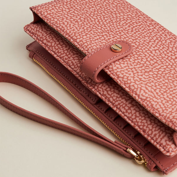 Borbonese - Large Lipstick Wallet - 930162I15 - LIPSTICK