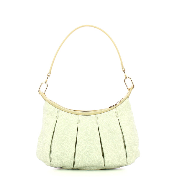 Borbonese - Kaki Small Hobo Bag - 933076AH1 - KAKI