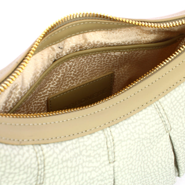 Borbonese - Kaki Small Hobo Bag - 933076AH1 - KAKI