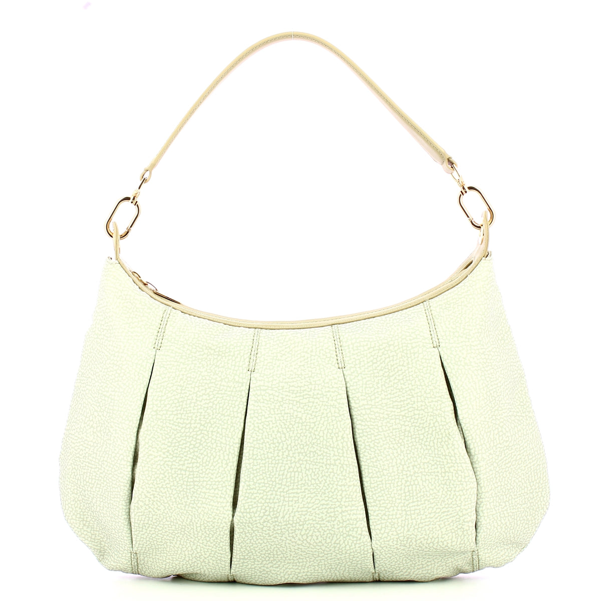 Borbonese - Kaki Medium Hobo Bag - 933077AH1 - KAKI