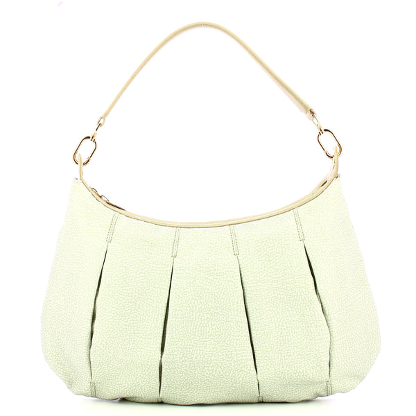 Borbonese - Kaki Medium Hobo Bag - 933077AH1 - KAKI