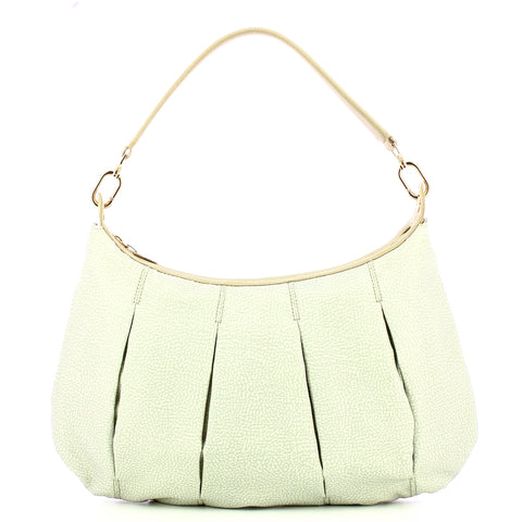 Borbonese - Kaki Medium Hobo Bag - 933077AH1 - KAKI