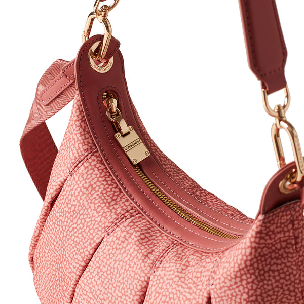 Borbonese - Lipstick Small Hobo Bag - 933076AH1 - LIPSTICK