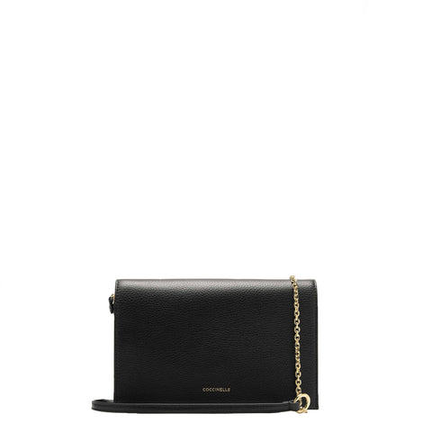 Coccinelle - Pochette Dandy Mini Noir S00550201 NOIR | Italystation.com Shop Now at italystation.com