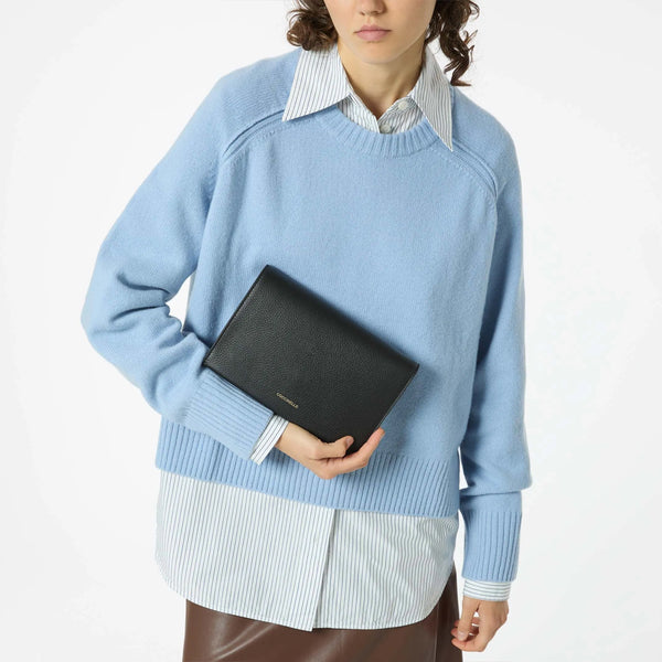 Coccinelle - Pochette Dandy Mini Noir S00550201 NOIR | Italystation.com Shop Now at italystation.com