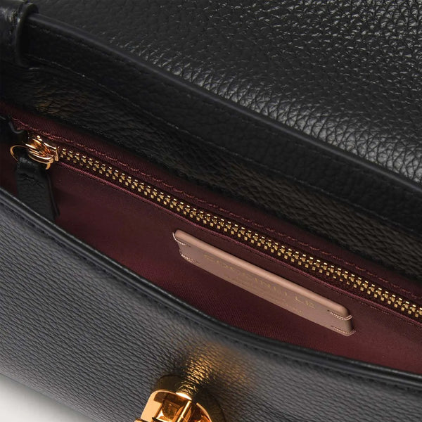 Coccinelle - Borsa a spalla Dew Small Noir QTF120301 NO | Italystation.com Shop Now at italystation.com