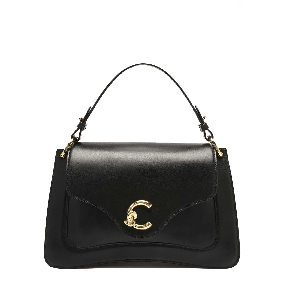 Coccinelle - Borsa a mano C-Me Calf Cocker Medium Noir SS | Italystation.com Shop Now at italystation.com