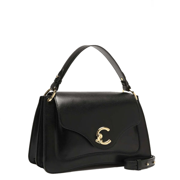 Coccinelle - Borsa a mano C-Me Calf Cocker Medium Noir SS | Italystation.com Shop Now at italystation.com