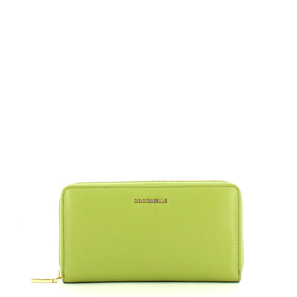 Coccinelle - Portafoglio Metallic Soft Large Zip Around Gua | Italystation.com Shop Now at italystation.com