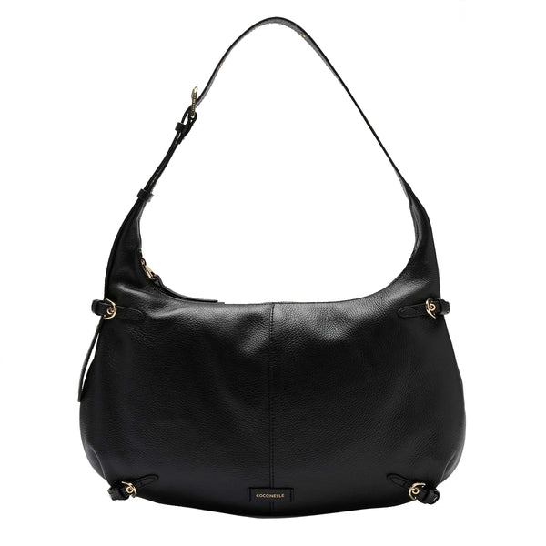Coccinelle - Borsa a spalla Abigail Large Noir SO5130101 | Italystation.com Shop Now at italystation.com