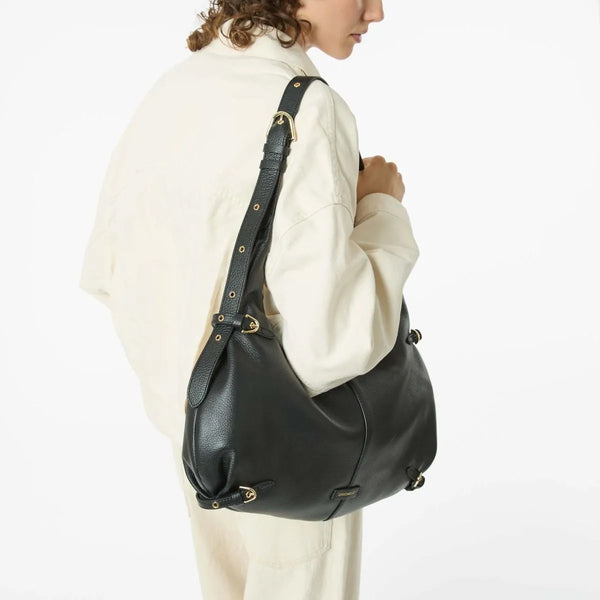 Coccinelle - Borsa a spalla Abigail Large Noir SO5130101 | Italystation.com Shop Now at italystation.com