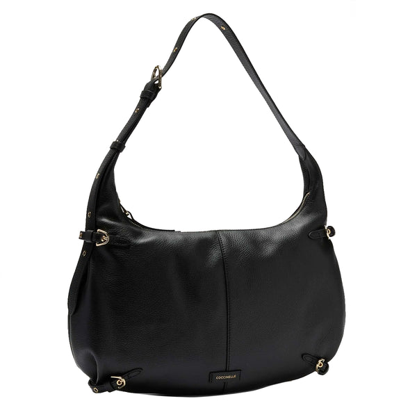 Coccinelle - Borsa a spalla Abigail Large Noir SO5130101 | Italystation.com Shop Now at italystation.com