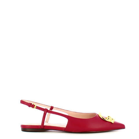 Coccinelle - C-Me Smooth Slingback Sangria Ballet Flats - SB3210201 - SANGRIA