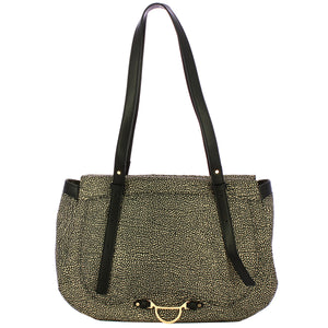Borbonese - Shopping Medium OP Naturale Nero - 923401I15 - OP/NATURALE/NERO