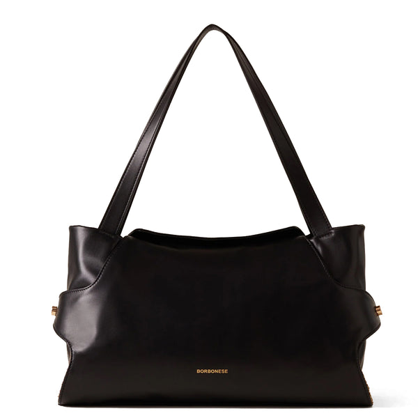 Borbonese - Coupè Nero Medium Shoulder Bag - 923755AM2 - NERO