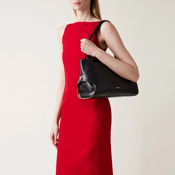 Borbonese - Coupè Nero Medium Shoulder Bag - 923755AM2 - NERO