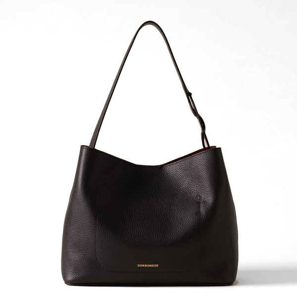 Borbonese - 011 Nero Bucket Bag - 924246AU2 - NERO