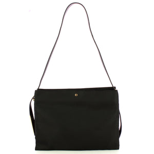 Borbonese - Borsa a spalla Hobo S Nero OP Naturale 933784A | Italystation.com Shop Now at italystation.com