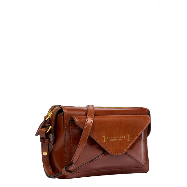 The Bridge - Tracolla Frida Marrone 04290401 MARRONE/14 | Italystation.com Shop Now at italystation.com