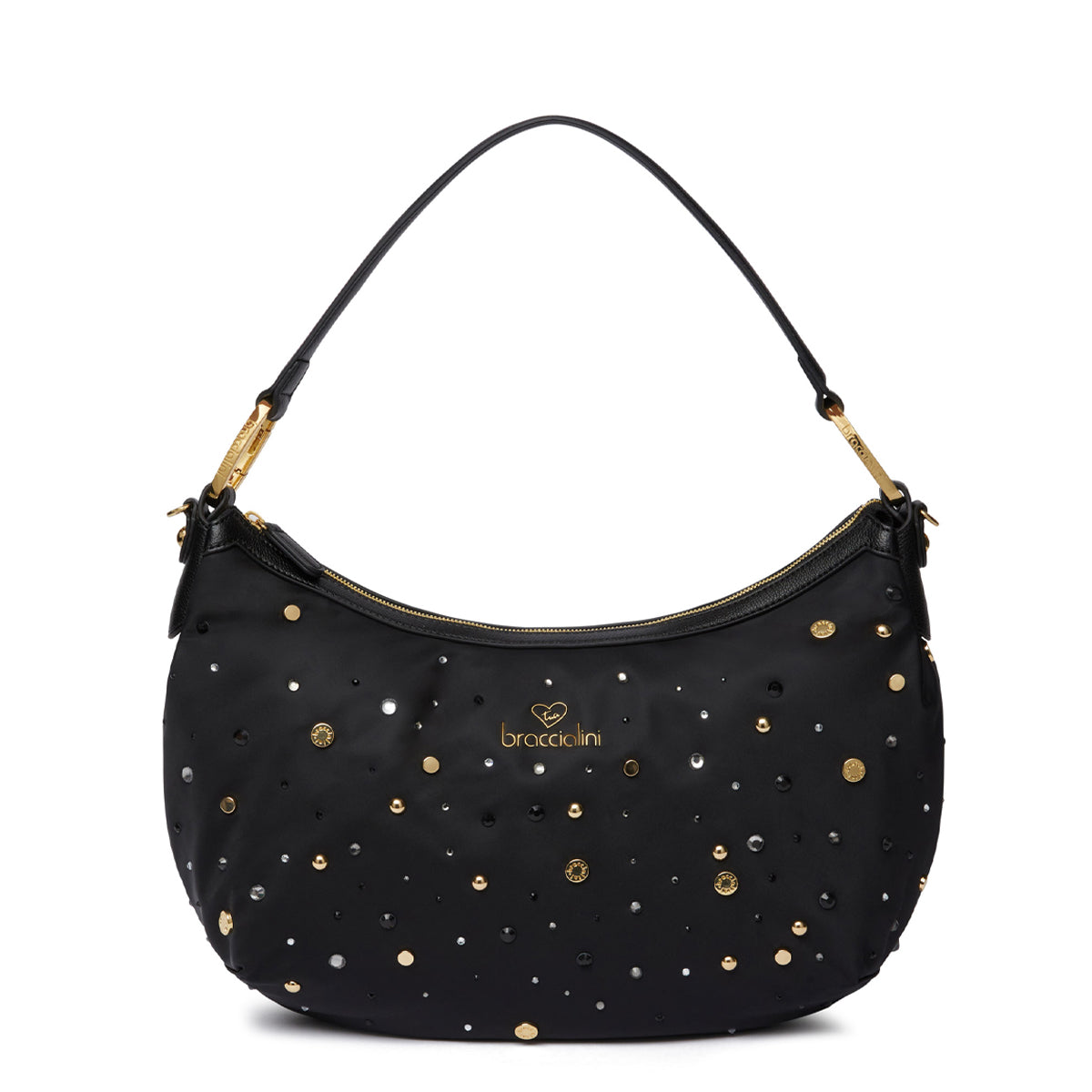 Braccialini - Beth Strass Nero Shoulder Bag - B18262 TY - NERO
