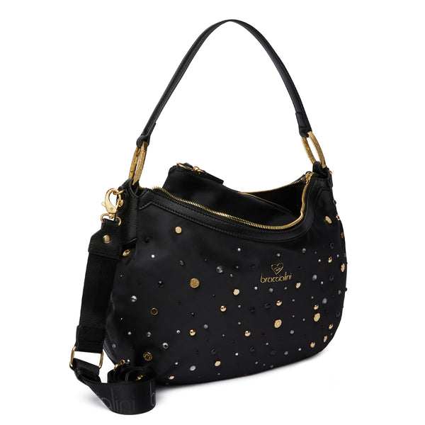 Braccialini - Beth Strass Nero Shoulder Bag - B18262 TY - NERO