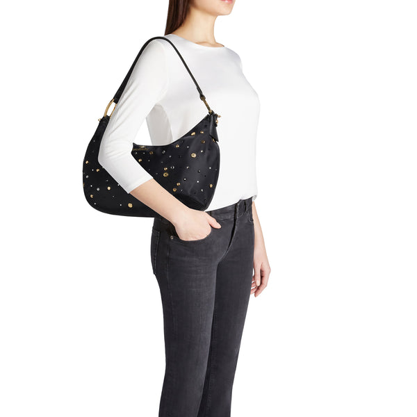 Braccialini - Beth Strass Nero Shoulder Bag - B18262 TY - NERO