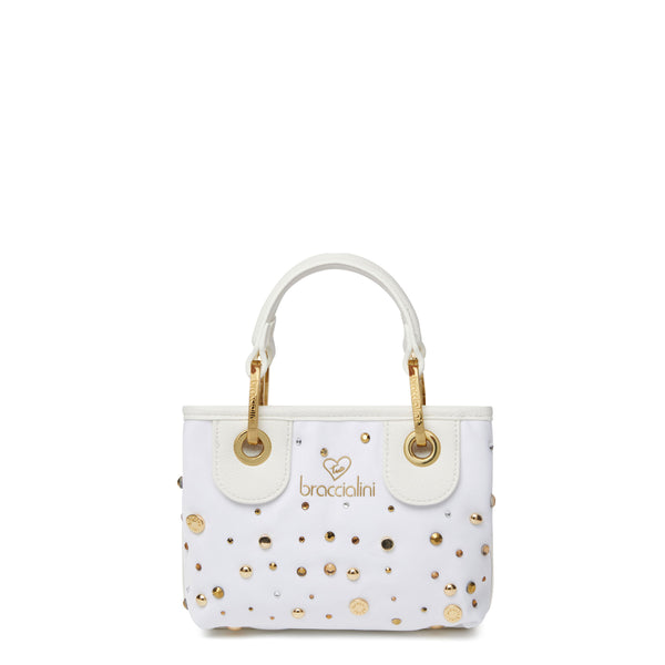 Braccialini - Borsa a mano Beth Strass Bianco - B18264 TY - BIANCO