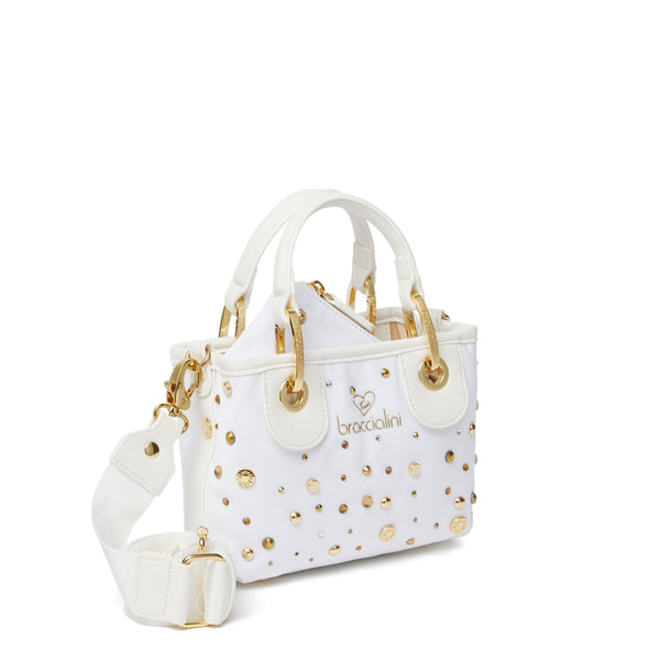 Braccialini - Borsa a mano Beth Strass Bianco - B18264 TY - BIANCO
