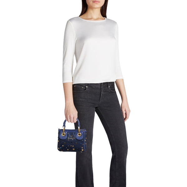 Braccialini - Borsa a mano Beth Strass Blu - B18264 TY - BLU
