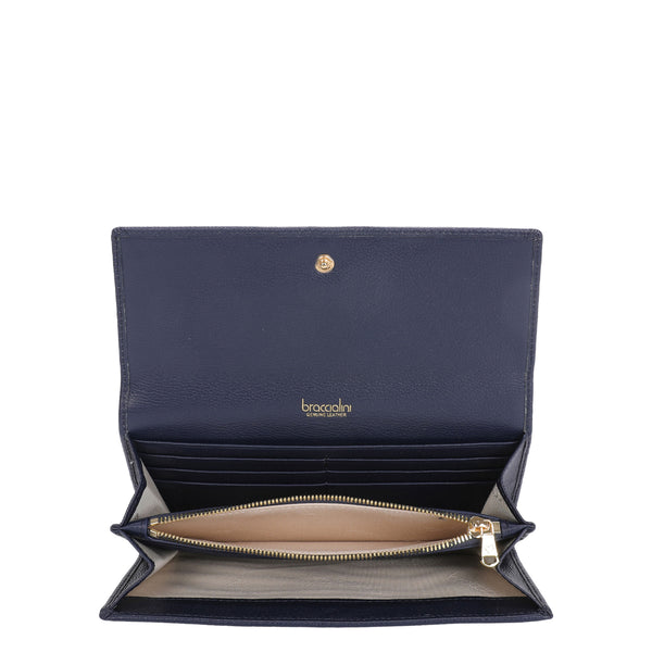 Braccialini - Portafoglio Grande Basic Blu - B18434 BA - BLU