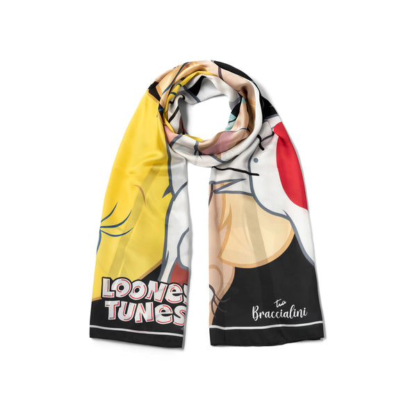 Braccialini - Foulard Looney Tunes Nero - LTFR01 XX - NERO