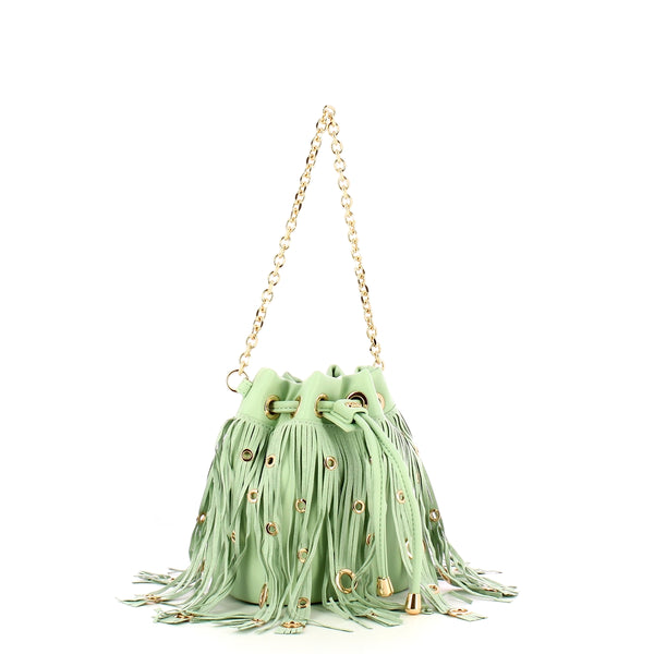 La Carrie - Secchiello Night Edition Fringes Mint 151M-SS- | Italystation.com Shop Now at italystation.com
