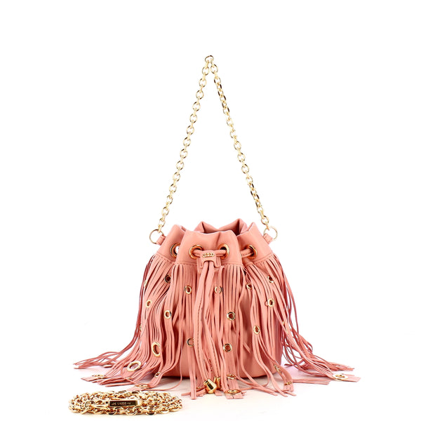 La Carrie - Secchiello Night Edition Fringes Pink 151M-SS- | Italystation.com Shop Now at italystation.com